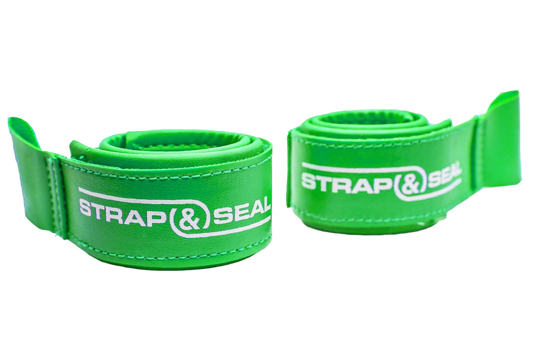 Green Strap&Seal lace-up boxing glove converter (Pair)