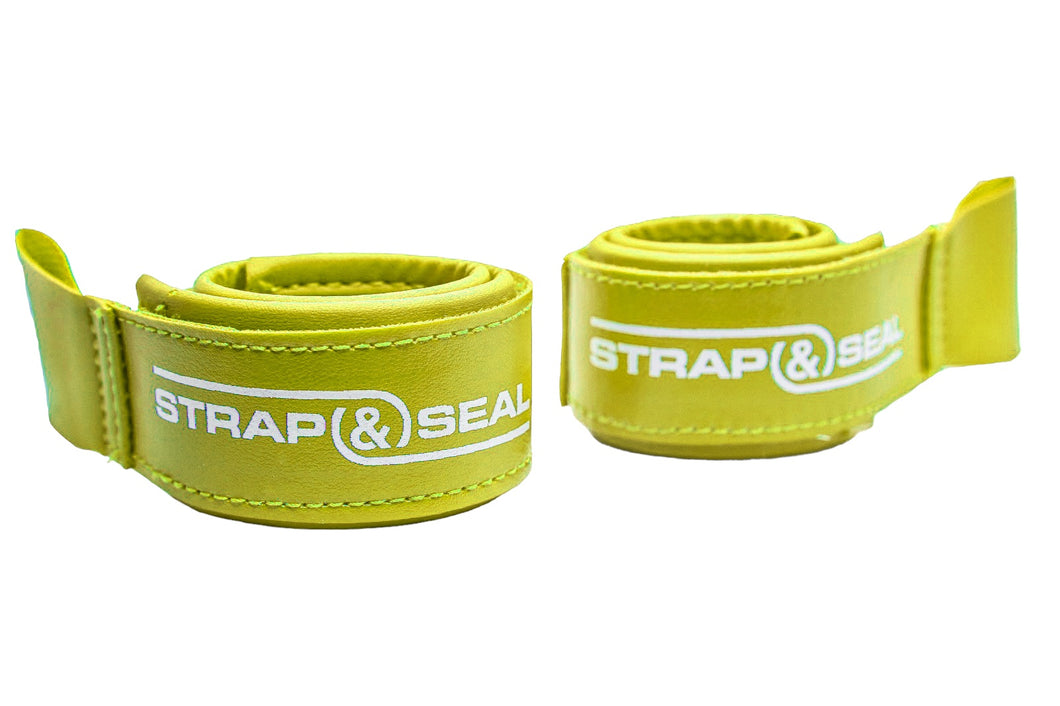 Yellow Strap&Seal lace-up boxing glove converter (Pair)